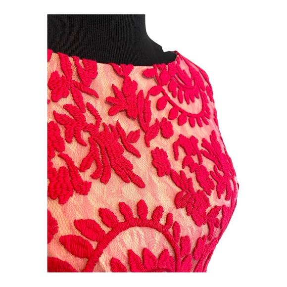 Adrianna Papell Red Lace Sheath Dress NWT - Picture 7 of 11